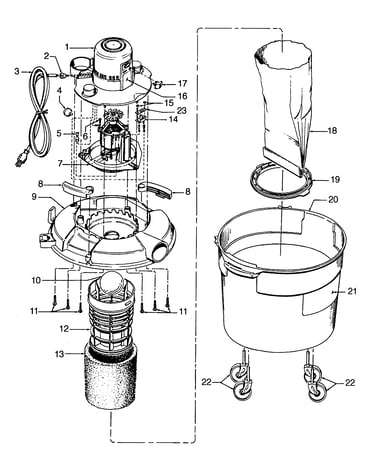 Mainhousing, motor assembly