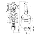 Hoover S6545--- mainhousing, motor assembly diagram