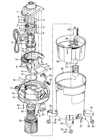 Mainhousing, motor assembly