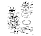 Hoover S7001--- motor assembly, hose, mainassembly diagram