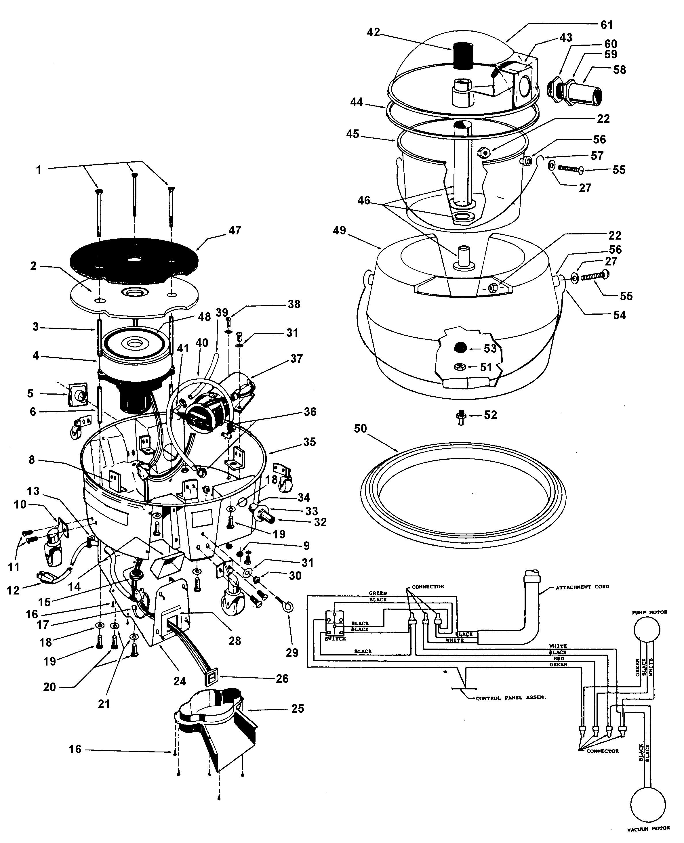 Motor assembly, mainassembly
