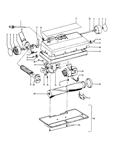Handle, hood