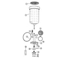 Hoover T1003 pump, switch, spinbelt diagram