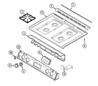 Maytag CHG9800BAE top assembly diagram