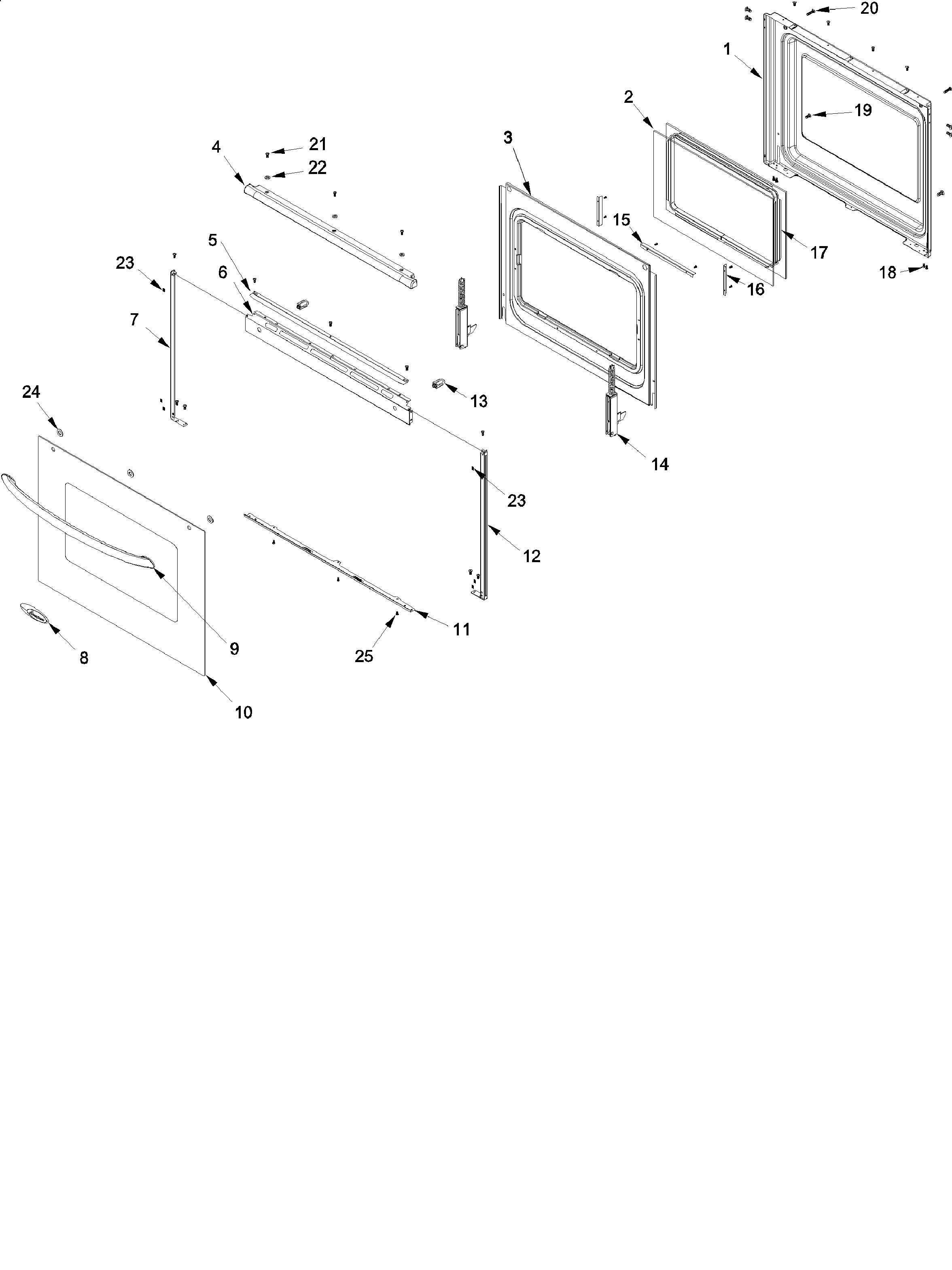 Oven door