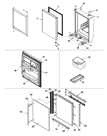 Refrigerator door