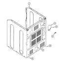 Maytag MDE7500AZW cabinet-rear diagram