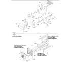 Amana ARS2367AB-PARS2367AB0 ice bucket auger & ice maker parts diagram