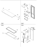 Refrigerator door & door trim and handle
