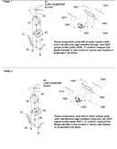 Evaporator fan shroud & motor assemblies