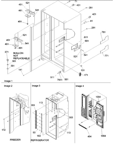 Cabinet parts & toe grille