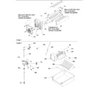 Amana ARS2604AW-PARS2604AW0 ice maker parts & add on ice maker kit diagram