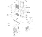 Amana ARB2109ACR-PARB2109AC0 contour door panels & accessories diagram