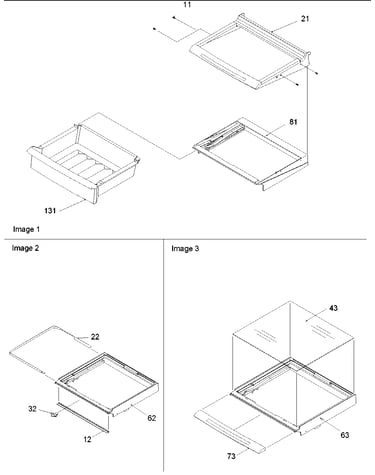 Deli, shelves & crisper assy