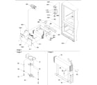 Amana ARB2107AB-PARB2107AB2 evaporator & freezer control assy diagram