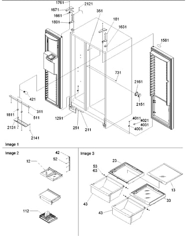Lights, hinges & shelving