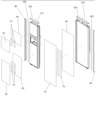 Refrigerator/freezer panels & trim