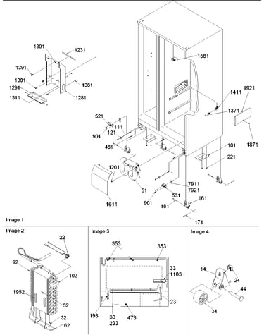 Drain, rollers & evap assy