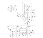 Amana ARS2304AW-PARS2304AW0 drain systems, rollers, evaporator diagram