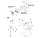 Amana ARS2304AW-PARS2304AW0 ice maker parts & add on ice maker kit diagram
