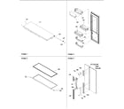 Amana ARS2604AC-PARS2604AC0 refrigerator door & door trim and handle diagram
