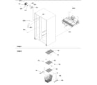 Amana DRS2662AC freezer shelves & lights diagram