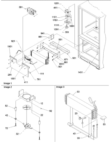 Evaporator & freezer control assy