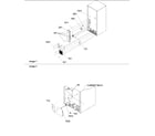 Amana ARB2117BB-PARB2117BB1 cabinet back & water valve diagram