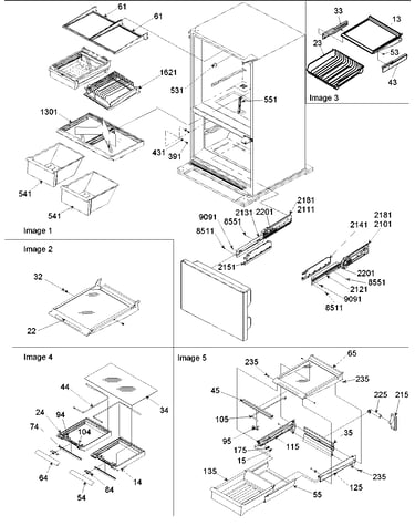 Shelving assy