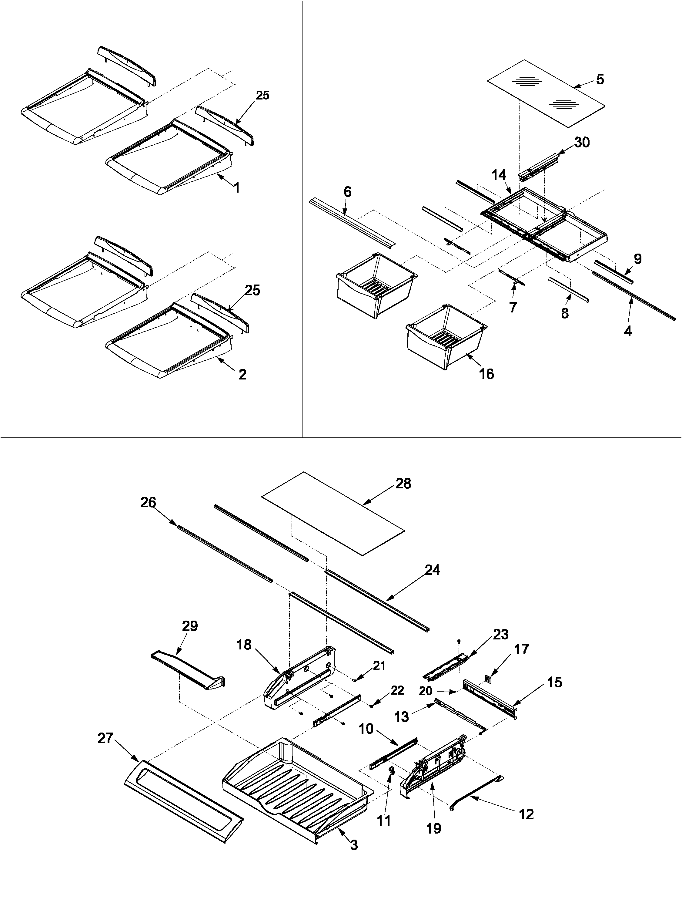 REFRIGERATOR SHELVING