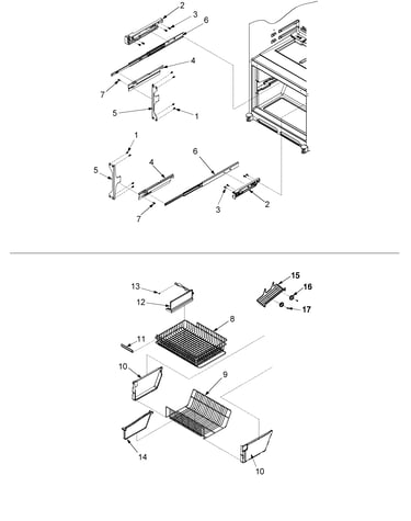 Freezer shelving