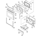 Maytag MER5870BAB door/drawer diagram