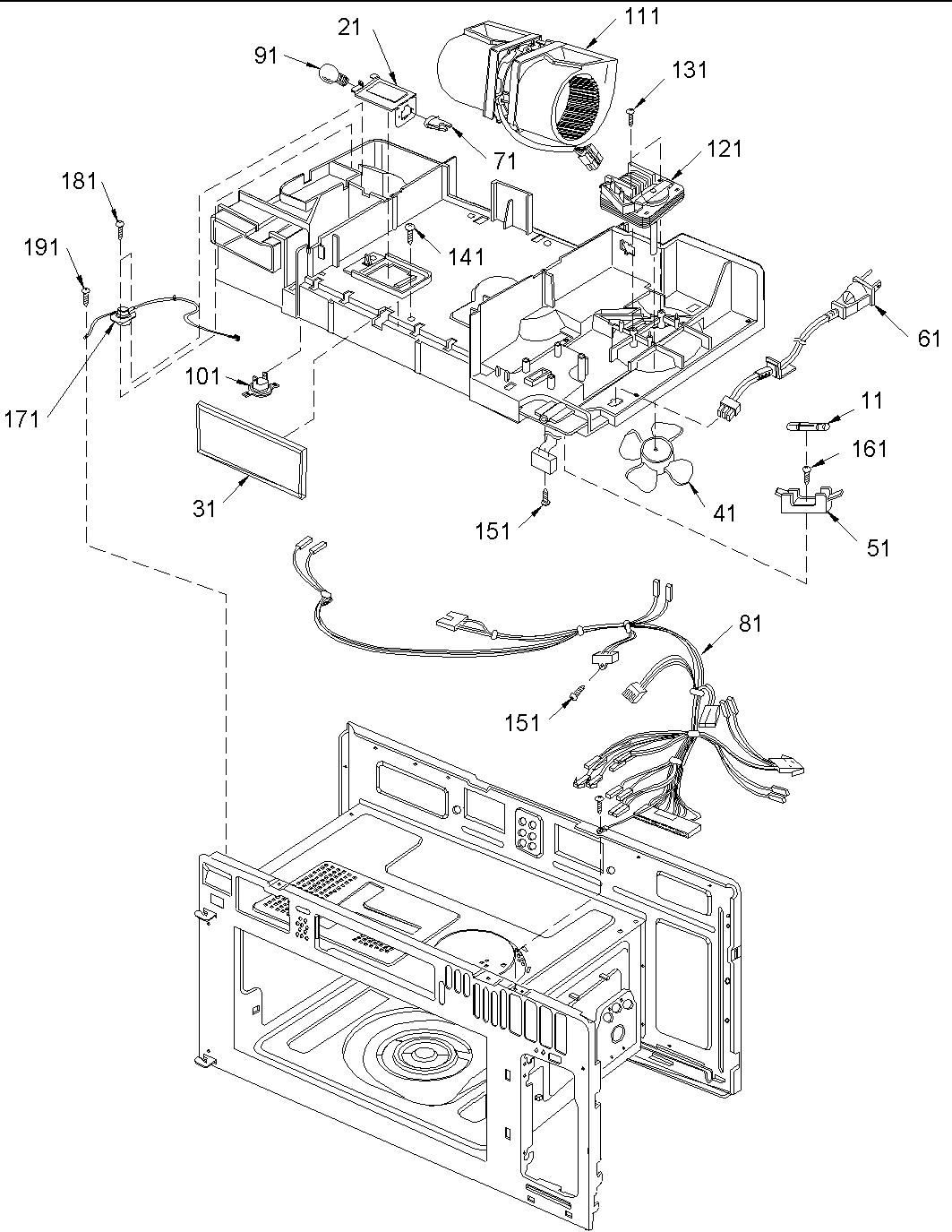 BLOWER MOTOR & AIR DUCT