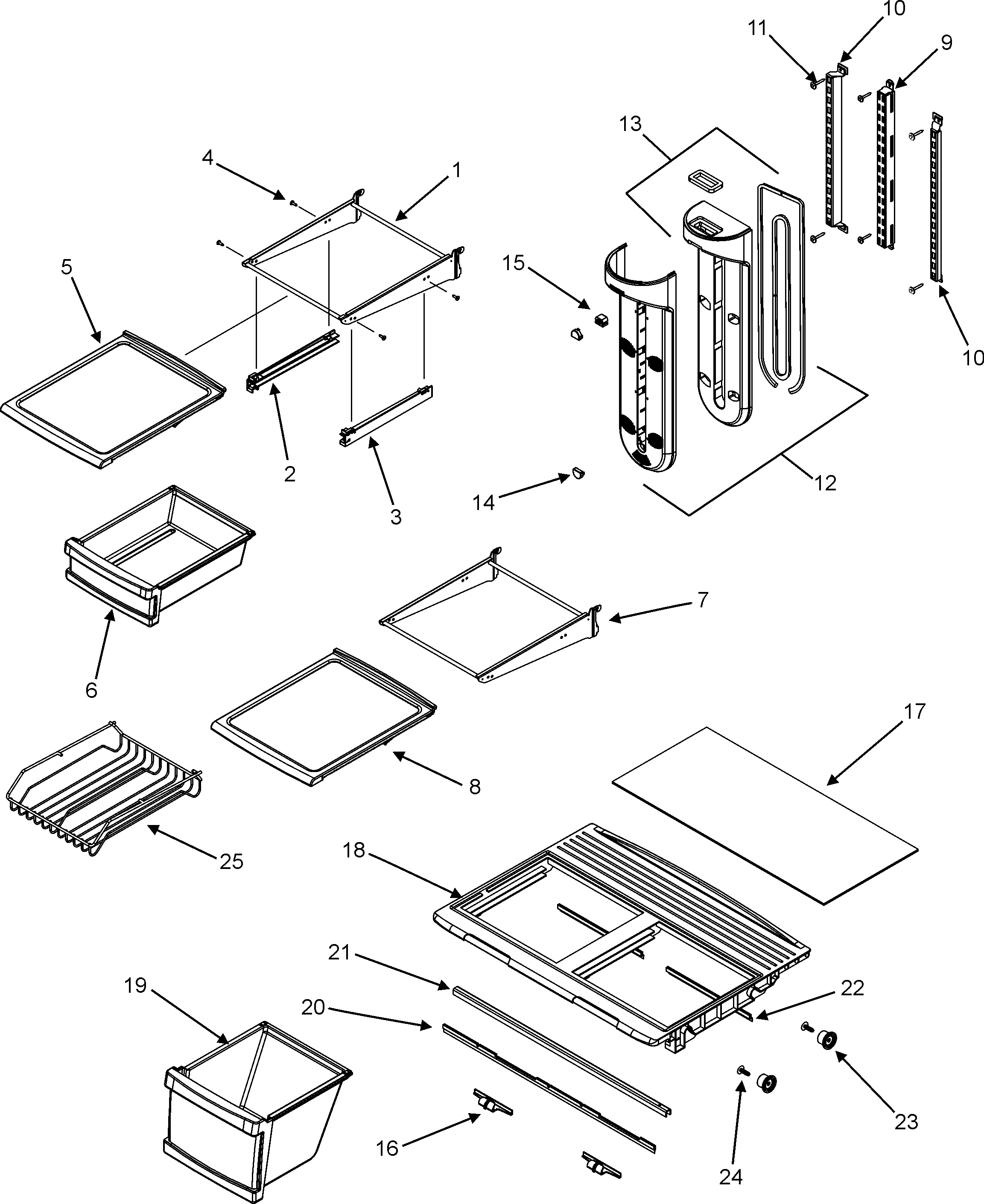 Shelves & accessories