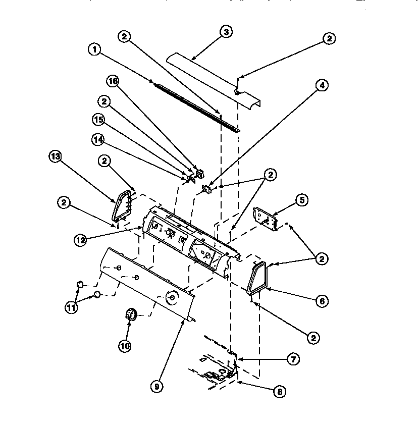 Graphic panel, control hood and controls