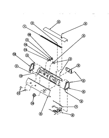 Graphic panel, control hood and controls