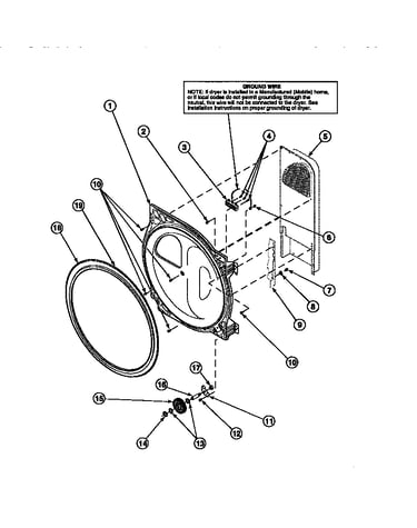 Rear blkhd/seal/cylinder roller/term blk