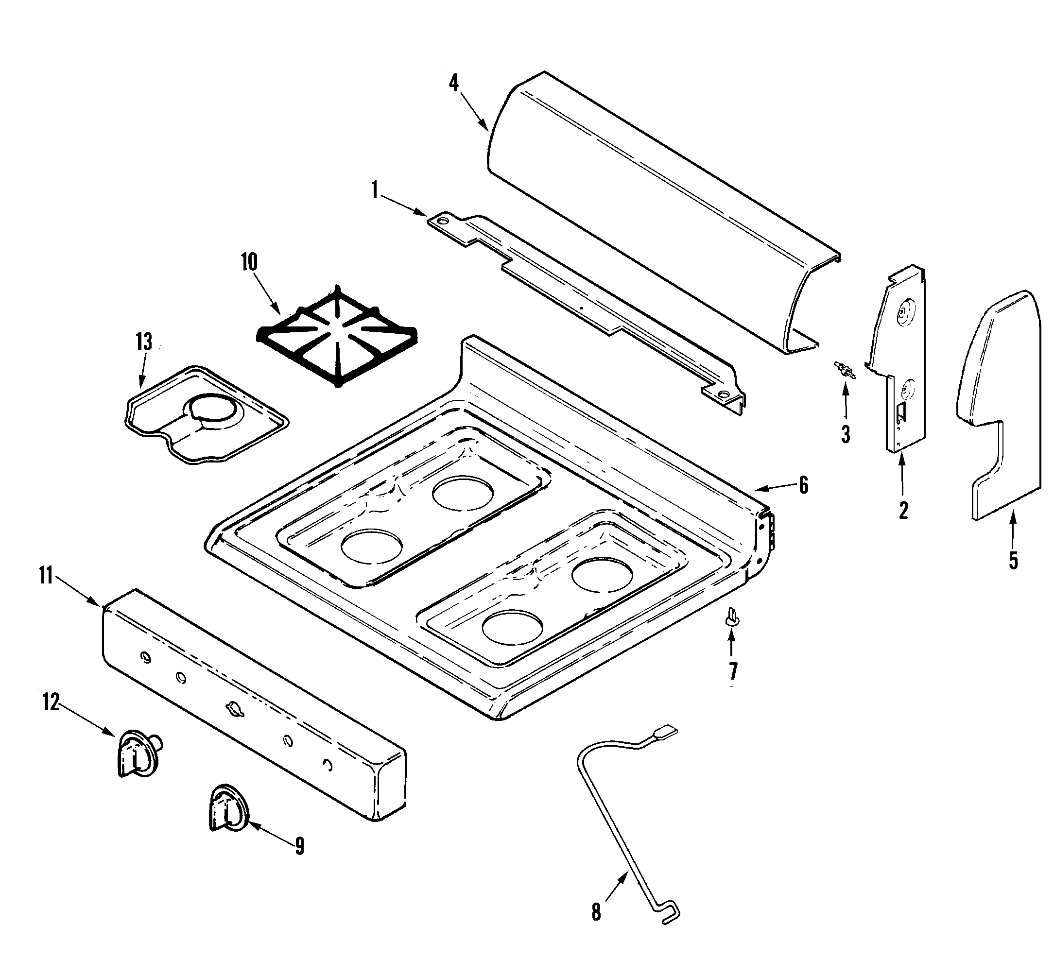 CONTROL PANEL/TOP ASSEMBLY