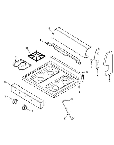 Control panel/top assembly