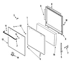 Amana ALY2289BDB door diagram