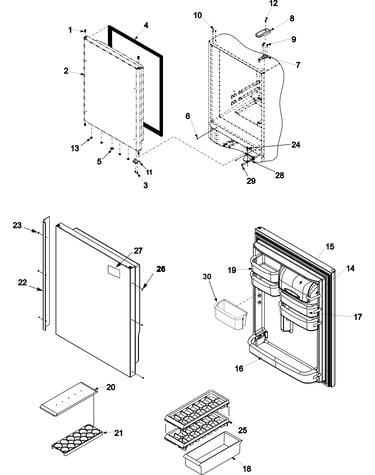 Refrigerator door