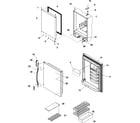Kenmore 59665234401 refrigerator door diagram