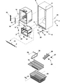 Interior cabinet & freezer shelving