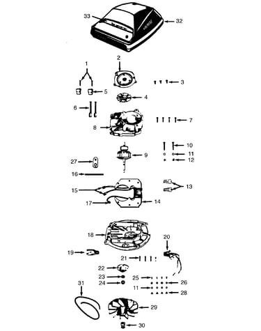 Motor assembly, hood
