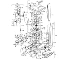 Hoover U4111001 motor, handle, mainbody, outerbag, hood diagram