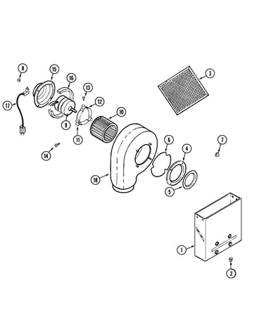 Blower assembly-plenum