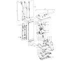 Hoover U4457 motor, handle, mainbody, outerbag, hood diagram