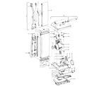 Hoover U4471-9 handle, mainbody, outerbag, hood diagram
