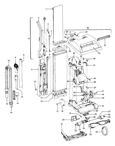Mainbody, handle, outerbag