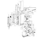 Hoover U4557910 mainbody, handle, outerbag diagram